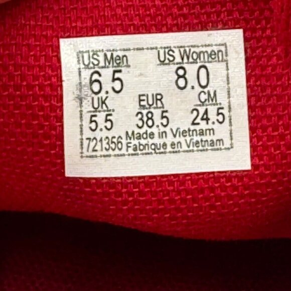 Vans Opening Ceremony Red White Snake Checker Sneakers Womens Size 8 - Picture 8 of 9